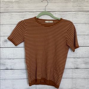 MANGO | Cotton Striped Top